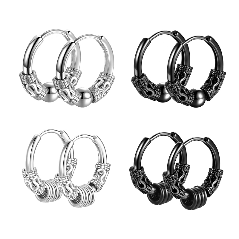 Vintage style stainless steel earrings